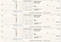 Tan Knit Itemized Invoice Business Checks | BU3-TPM02-TNV