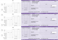 Purple Marble General Itemized Invoice Business Checks | BU3-UMA01-GII