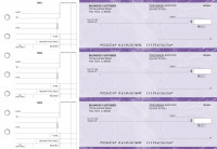 Purple Marble Standard Mailer Business Checks | BU3-UMA01-SML