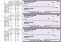 Purple Safety Payroll Business Checks | BU3-USF01-PAY