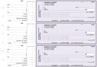 Purple Safety Standard Invoice Business Checks | BU3-USF01-SNV