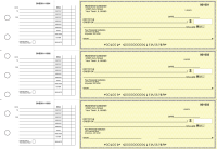 Yellow Safety Accounts Payable Business Checks | BU3-YEL01-DED