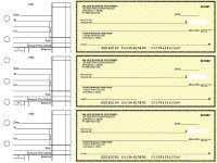 Yellow Safety Standard Business Checks | BU3-YEL01-STA