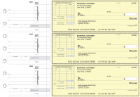 Yellow Safety Itemized Invoice Business Checks | BU3-YEL01-TNV