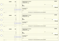 Yellow Knit Standard Disbursement Business Checks | BU3-YEL02-SDS