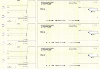 Yellow Knit Standard Mailer Business Checks | BU3-YEL02-SML