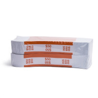 Orange Barred $50 Currency Bands | CBB-002