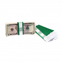 Dark Green Barred $250 Currency Bands | CBB-005