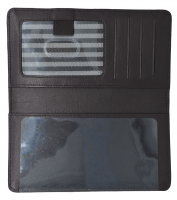 Dark Brown Premium Leather Checkbook Cover  | CLG-BRN02