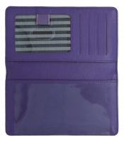 Purple Premium Leather Checkbook Cover  | CLG-PUR01