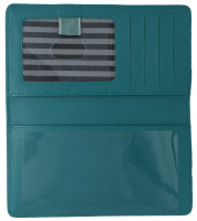 Teal Premium Leather Checkbook Cover  | CLG-TEL01