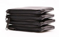 Black Zipper Wallet, 3" X 4.5" | CUR-005