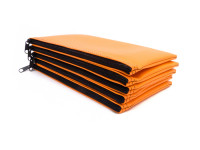 Orange Zipper Bank Bag, 5.5" X 10.5" | CUR-010