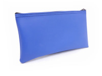 Blue Zipper Bank Bag, 5.5" X 10.5" | CUR-014