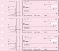 Pink Safety Deskset Personal Checks Style 2 | DS-PKS02