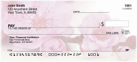 Blossoms In Pink and Blue Personal Checks | FLO-06