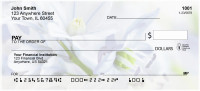 Blossoms In Pink and Blue Personal Checks | FLO-06