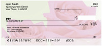 Pink Roses Personal Checks | FLO-40