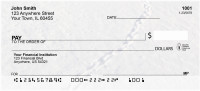 Snowy Animal Tracks Personal Checks | GEO-30