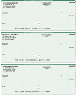 Green Safety High Security 3 Per Page Laser Checks | L3CHS-GS
