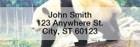 Panda Bears Narrow Address Labels | LRANI-11