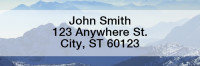 Mountain Views Narrow Address Labels | LREVC-17