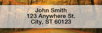 Autumn Roads Narrow Address Labels | LRFUN-73