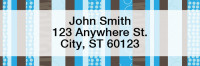 Modern Stripes Narrow Address Labels | LRGEO-13