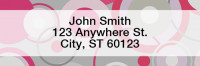 Stylish Patterns Narrow Address Labels | LRGEO-14