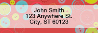 Cute as a Button Narrow Address Labels | LRGEP-002