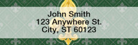 Fleur-de-lis Narrow Address Labels | LRGEP-64