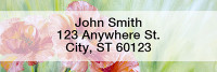 Poppy Oil Painting Narrow Address Labels | LRNAT-76