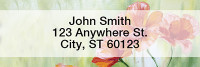 Poppy Oil Painting Narrow Address Labels | LRNAT-76