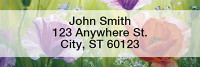 Poppy Oil Painting Narrow Address Labels | LRNAT-76