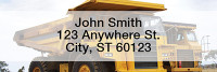 Construction Equipment Narrow Address Labels | LRPRO-43