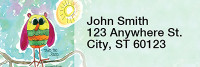 Inspiring Owls Rectangle Address Labels | LRRAMY-18