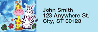 Encouraging Zoo Animals Rectangle Address Labels | LRRAMY-20