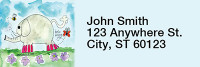 Encouraging Zoo Animals Rectangle Address Labels | LRRAMY-20