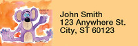 Encouraging Zoo Animals Rectangle Address Labels | LRRAMY-20
