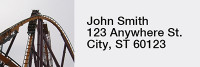 Beamers Roller Coaster Narrow Address Labels | LRRCOA-01