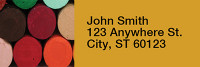 Crayons Narrow Address Labels | LRREDU-01