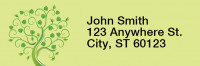 Four Season Trees Narrow Address Labels | LRRNAT-73