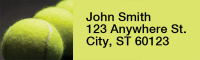 Tennis Narrow Address Labels | LRRSPO-06