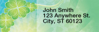 Shamrock Shuffle Narrow Address Labels | LRRTVL-18