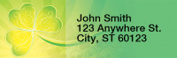 Shamrock Shuffle Narrow Address Labels | LRRTVL-18