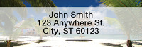 Island Paradise Rectangle Address Labels | LRSCE-02