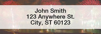 Fireworks Narrow Address Labels | LRSCE-03