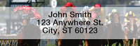 Horse Racing Narrow Address Labels | LRSPO-08