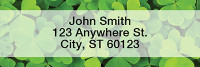 More Clovers Narrow Address Labels | LRTVL-14