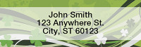 Stylistic Clovers Narrow Address Labels | LRTVL-16